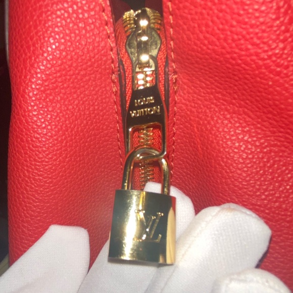 Louis Vuitton Red Tote - Picture 6 of 11